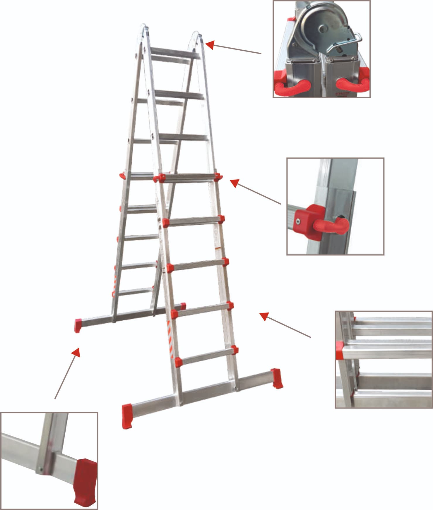 Escada Multiposições BS 36 Em Alumínio-02 (1)