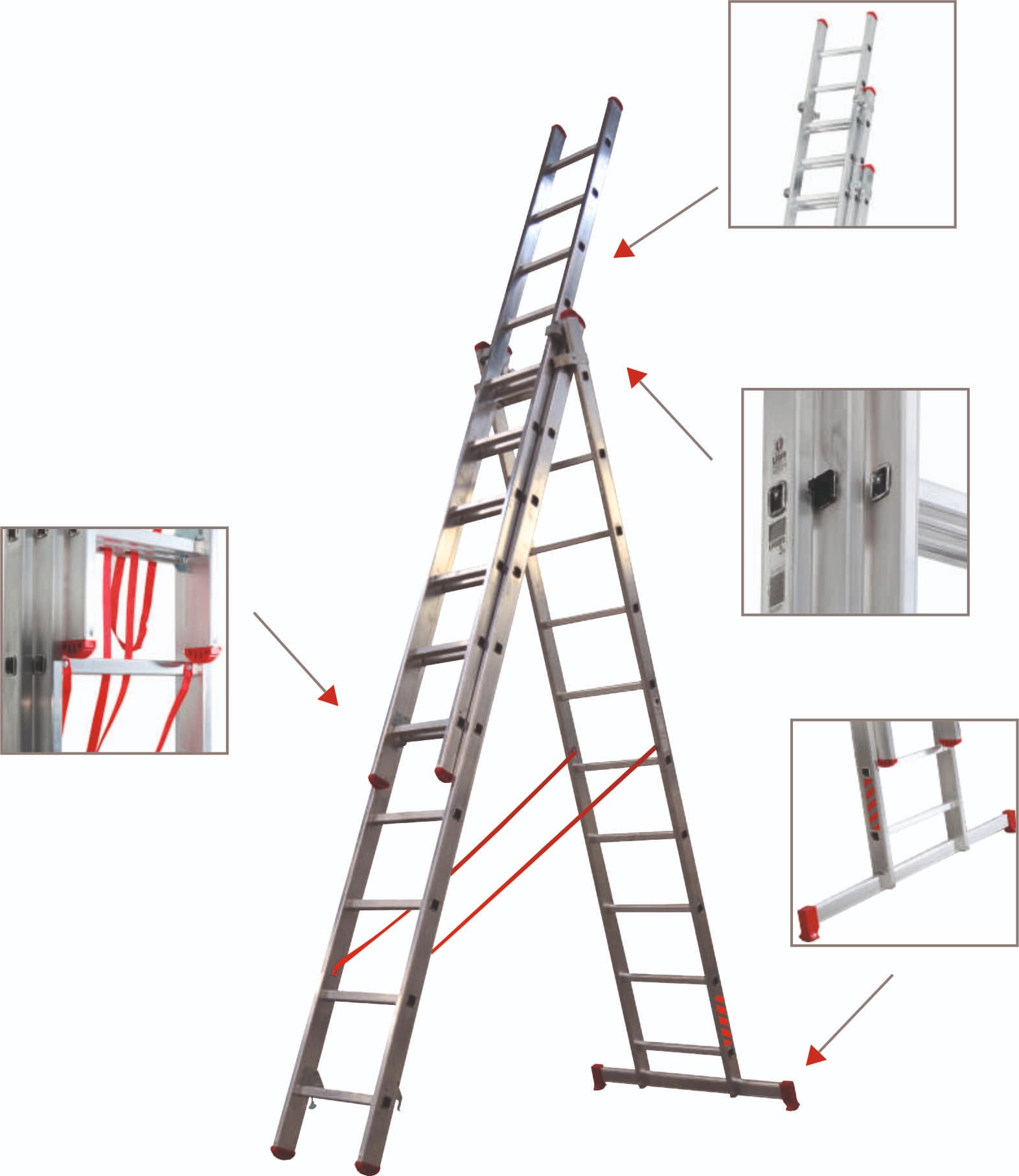 Escada Tripla Linha Profissional L Profi Em Alumínio-01 (1)