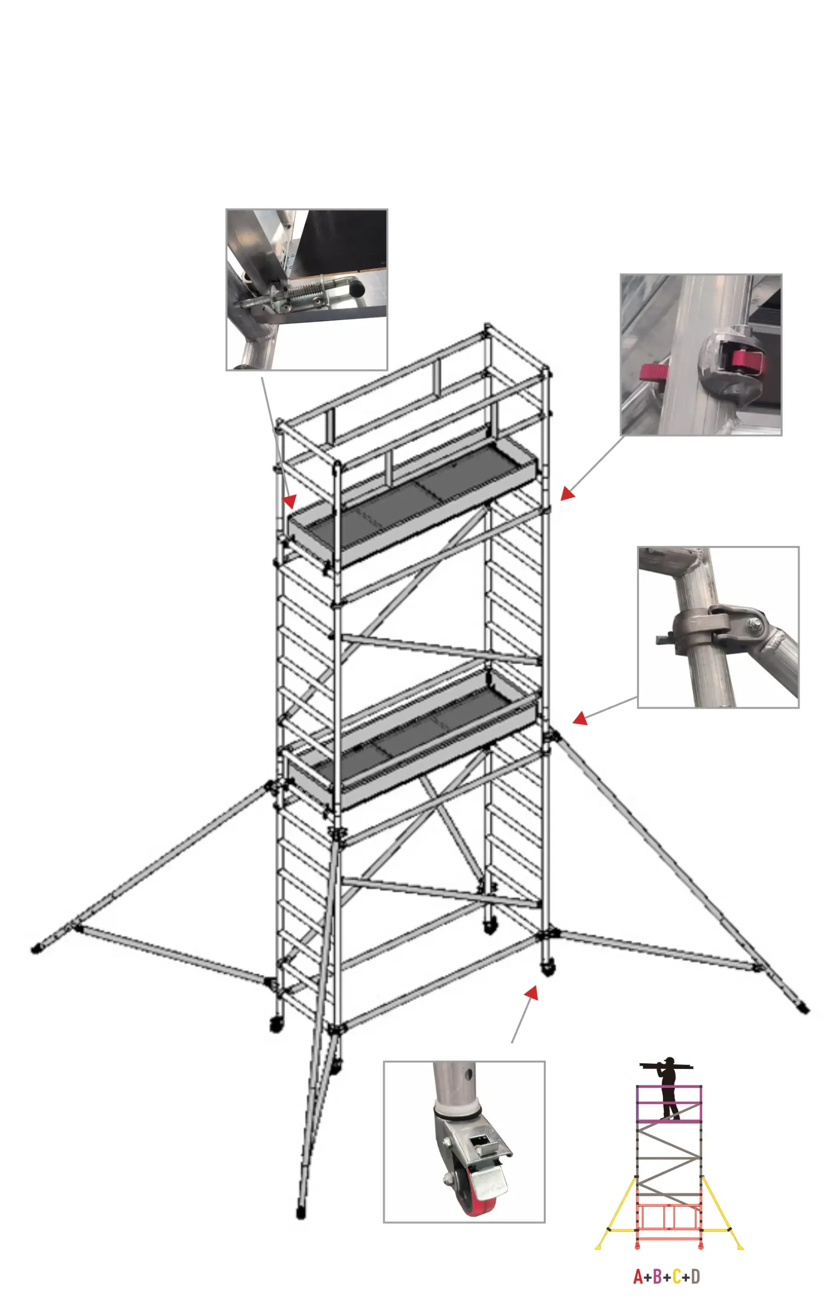 TORRE ALUMAX PACK 4